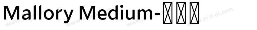 Mallory Medium字体转换